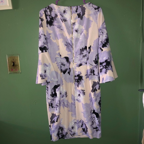 Calvin Klein Dresses Calvin Klein Lavender Floral Dress Poshmark
